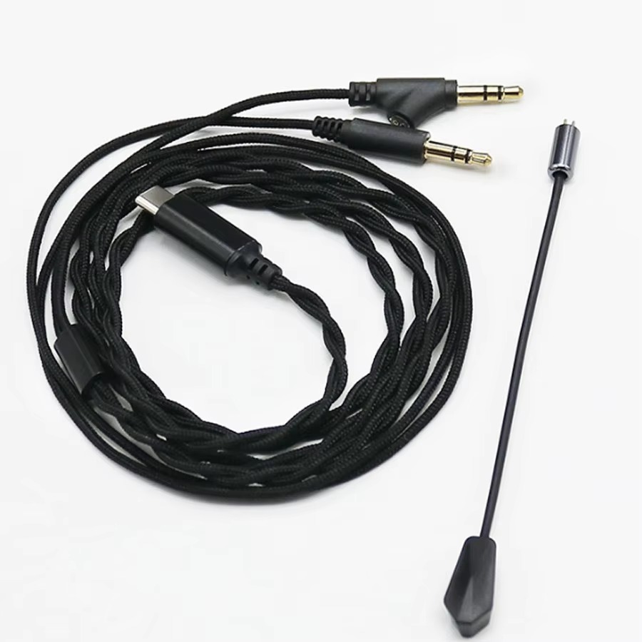 Type C Wired Earphones With Mic - Auriculares con micrófono para juegos, audífonos