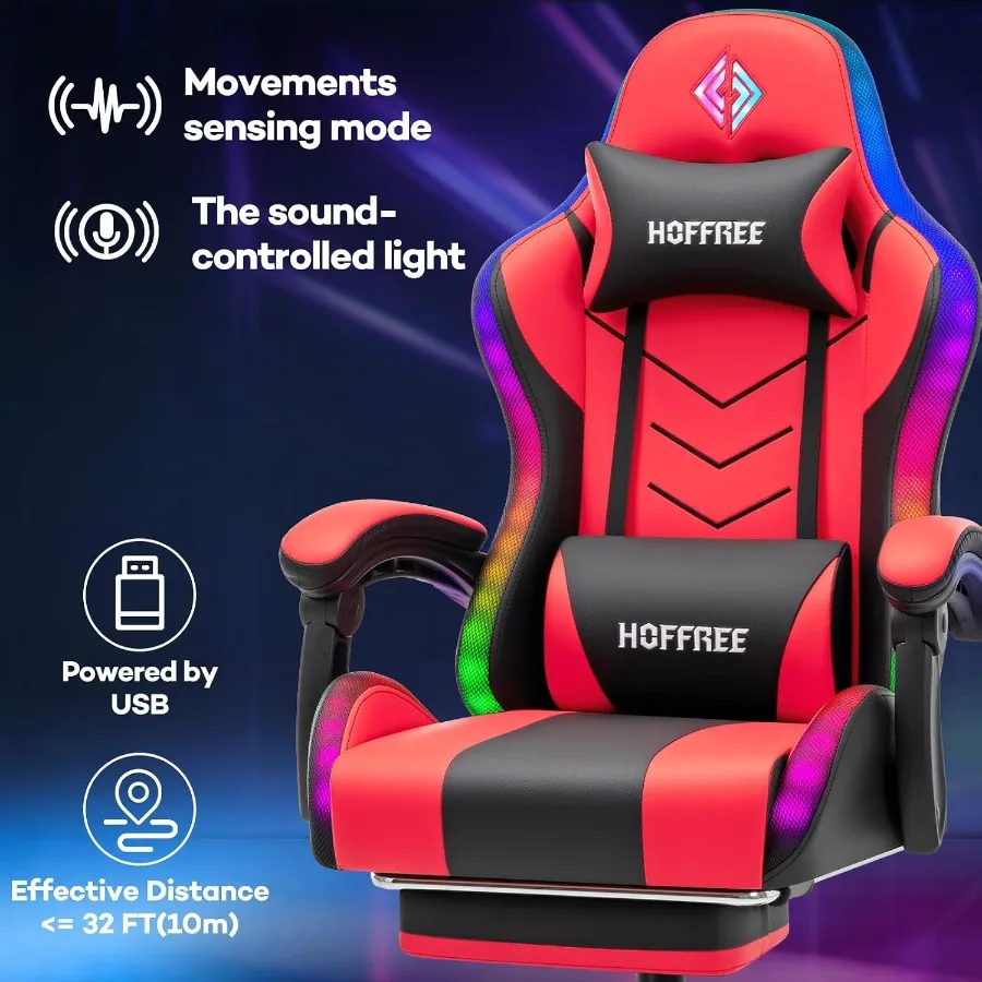 Silla de juego RGB con altavoc - Speakers reseña y precio