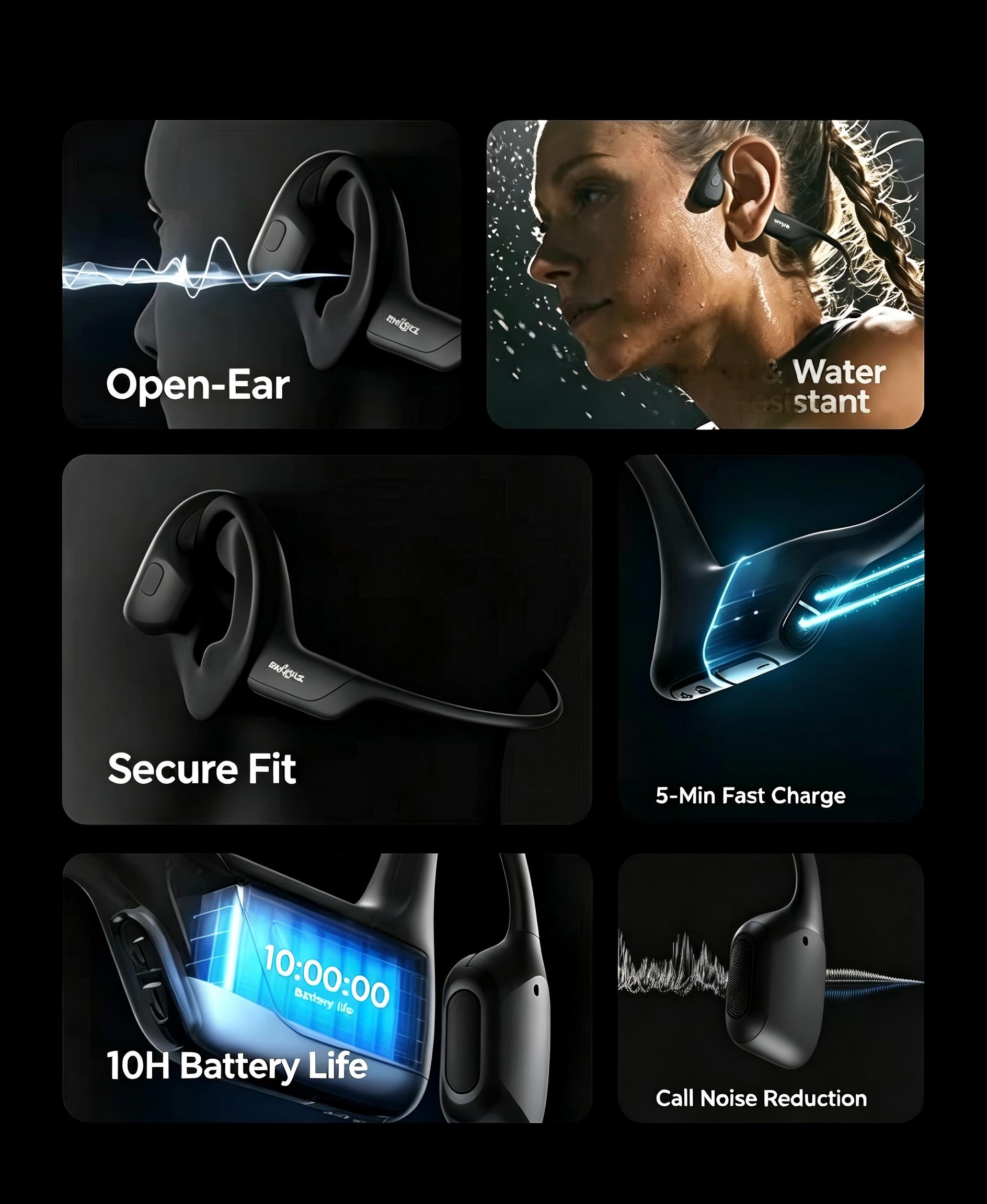 Auriculares Bluetooth de condu - Bone Conduction Running Headphones reseña y precio