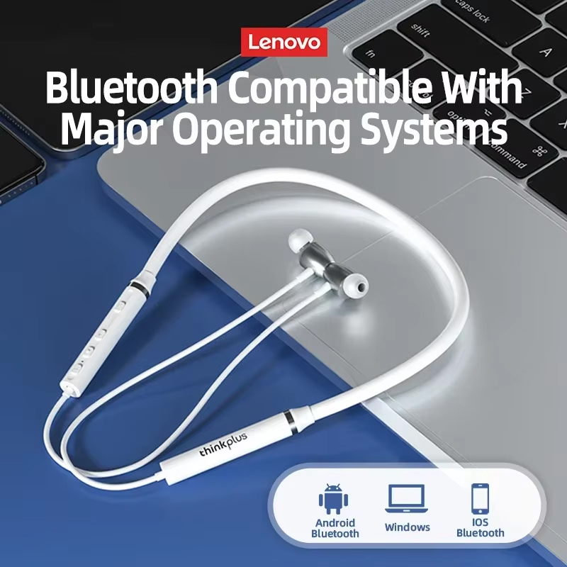 100% originales Lenovo HE05X,  - Magnetic Neckband Sports Earphones reseña y precio