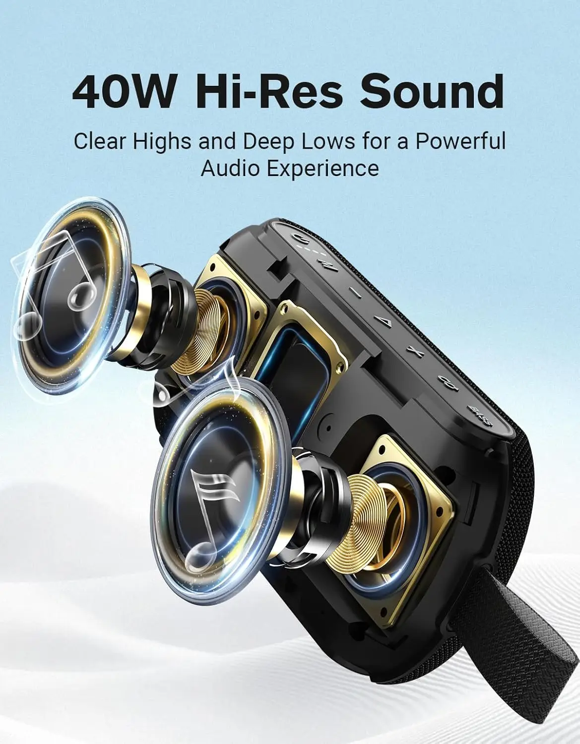 OHAYO Altavoz Bluetooth Inalám - Portable Bluetooth Speaker Waterproof Ipx7 reseña y precio